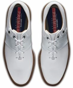 FootJoy Premiere Series Packard Waterproof Spiked Shoes - White -Second Hand Clubs Sales 1 1 .png 2 1