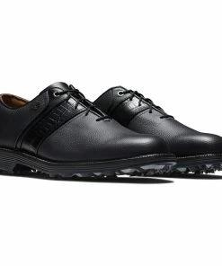 FootJoy Premiere Series Packard Waterproof Spiked Shoes - Black 12 FootJoy Premiere Series Packard Waterproof Spiked Shoes - Black -Second Hand Clubs Sales 1 4 1 5