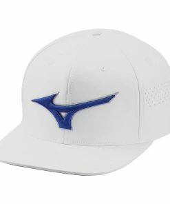 Mizuno Tour Flat Snapback Cap - White