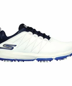 Skechers GO GOLF PRO 4 Spiked Shoes - White/Navy