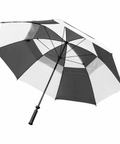 Longridge Dual Canopy Umbrella - Black/White