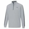 Puma Cloudspun T7 1/4 Zip Sweater - High Rise Heather -Second Hand Clubs Sales 364917 highriseheather quietshade puma golf cloudspun t7 midlayer 1