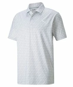 Puma MATTR Carts Polo Shirt - High Rise/Bright White