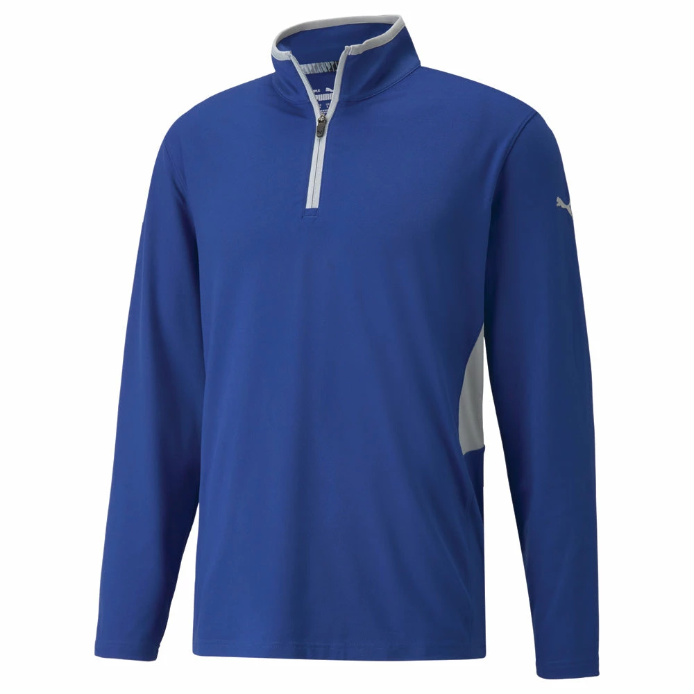 Puma Rotation 1/4 Zip Sweater - Mazarine Blue 3 Puma Rotation 1/4 Zip Sweater - Mazarine Blue