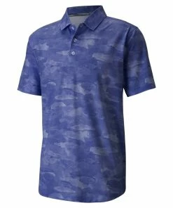 Puma Solarized Camo Polo Shirt - Peacoat