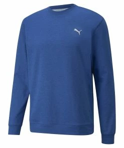Puma Cloudspun Crewneck - Mazarine Blue Heather