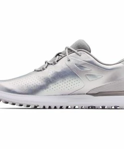 Under Armour Charged Breathe Spikeless Ladies Shoes - White/Silver 11 Under Armour Charged Breathe Spikeless Ladies Shoes - White/Silver -Second Hand Clubs Sales 5ogkwqim jpeg