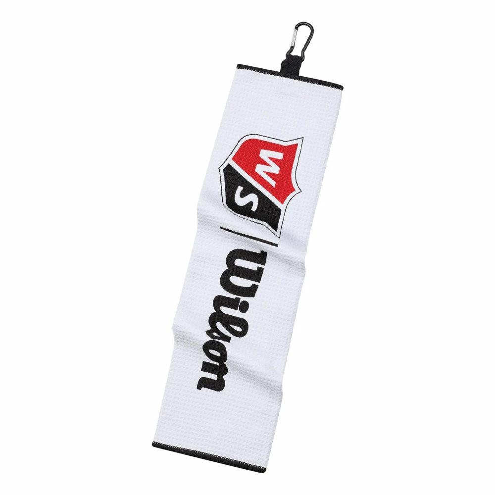 Wilson Staff Tri-Fold Towel - White 3 Wilson Staff Tri-Fold Towel - White