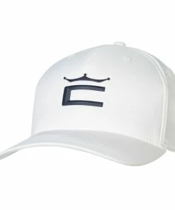 Cobra Tour Crown 110 Snapback Cap - White/Navy
