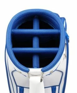 Mizuno Tour Golf Staff Mid Size Cart Bag 22 White/Blue -Second Hand Clubs Sales Tour Golf Staff Mid Size Cart Bag 223 1
