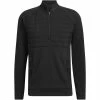 Adidas 1/4 Zip Statement Jacket - Black -Second Hand Clubs Sales adidas 14 zip statement jacket black 1