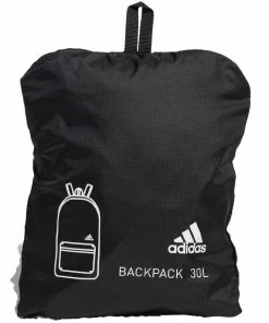 Adidas 30L Packable Backpack - Black/White -Second Hand Clubs Sales adidas 30l packable backpack blackwhite 5