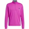 Adidas Elevated 1/4 Zip Pullover - Lucid Fuchsia -Second Hand Clubs Sales adidas authentic quarter zip pullover lucid fuchsia 1