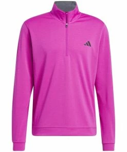 Adidas Elevated 1/4 Zip Pullover - Lucid Fuchsia