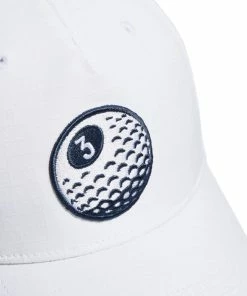 Adidas Baller Golf Cap - White -Second Hand Clubs Sales adidas baller golf cap white 3