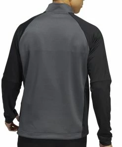 Adidas Colour Block 1/4 Zip Pullover - Grey Six/Black -Second Hand Clubs Sales adidas colour block 14 zip sweatshirt greysixblack 3