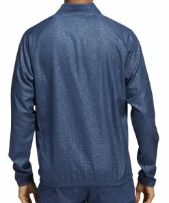 Adidas Deboss 1/4 Zip Sweatshirt - Crew Navy -Second Hand Clubs Sales adidas deboss 14 zip sweatshirt crewnavy 3