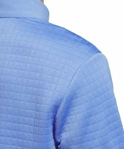 Adidas DWR 1/4 Zip Pullover - Blue Fusion -Second Hand Clubs Sales adidas dwr quarter zip pullover blue fusion 3