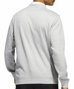 Adidas Go-To Crew Neck Pullover - Grey Two/White -Second Hand Clubs Sales adidas go to crew sweatshirt grey twowhite 3