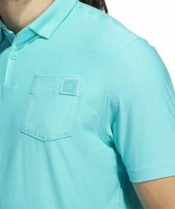 Adidas Go-To Primegreen Polo Shirt - Semi Mint Rush -Second Hand Clubs Sales adidas go to primegreen polo shirt semi mint rush 4