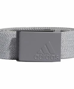 Adidas Heather Stretch Reversible Belt - Grey Three