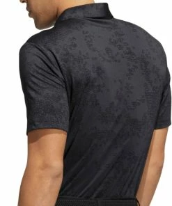 Adidas Jacquard Polo Shirt - Carbon/Black -Second Hand Clubs Sales adidas jacquard polo shirt carbon black 3