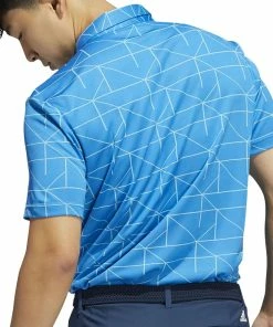 Adidas Jacquard Primegreen Polo Shirt - Blue Rush/Semi Mint Rush -Second Hand Clubs Sales adidas jacquard primegreen polo shirt bluerushsemimint 3