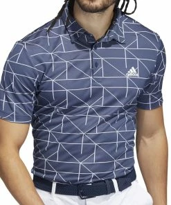 Adidas Jacquard Primegreen Polo Shirt - Crew Navy/White -Second Hand Clubs Sales adidas jacquard primegreen polo shirt crewnavywhite 2