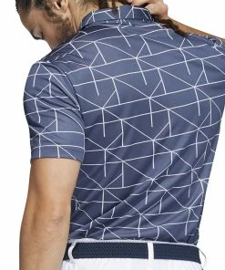 Adidas Jacquard Primegreen Polo Shirt - Crew Navy/White -Second Hand Clubs Sales adidas jacquard primegreen polo shirt crewnavywhite 3