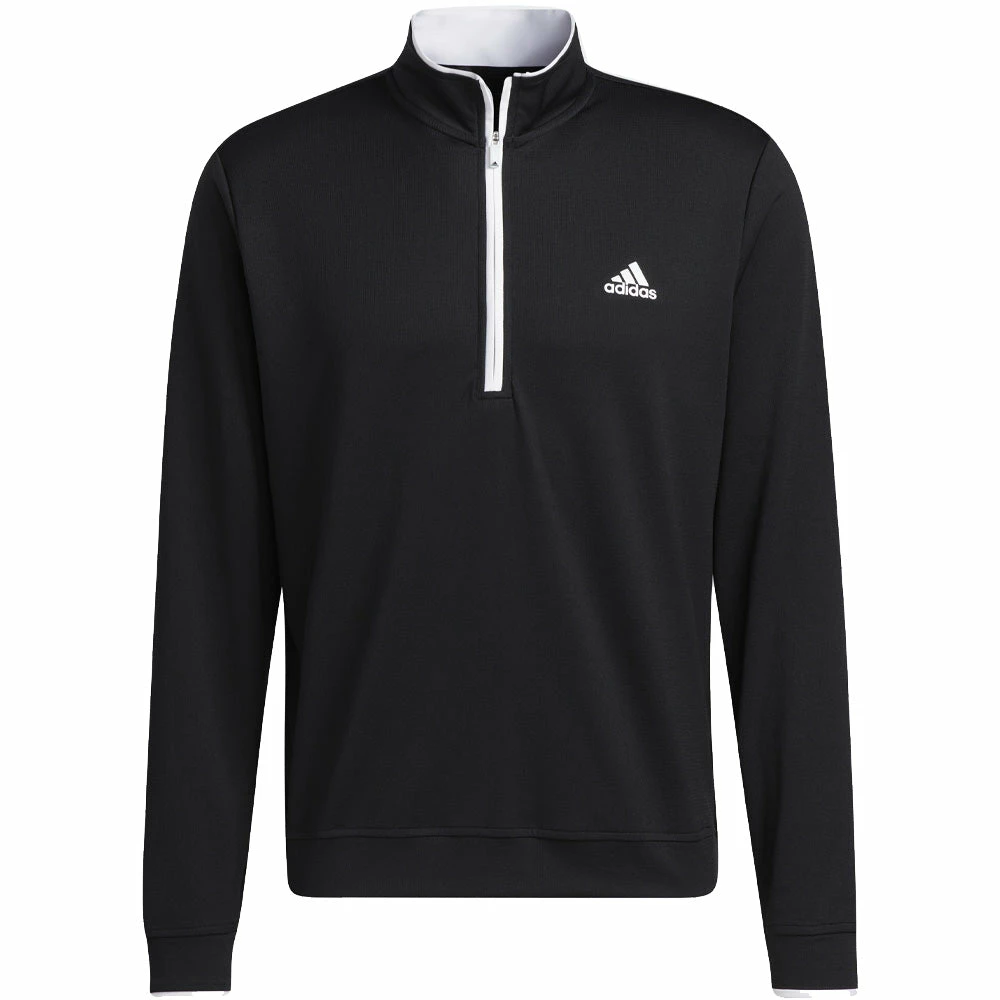 Adidas Lightweight 1/4 Zip Pullover - Black 3 Adidas Lightweight 1/4 Zip Pullover - Black