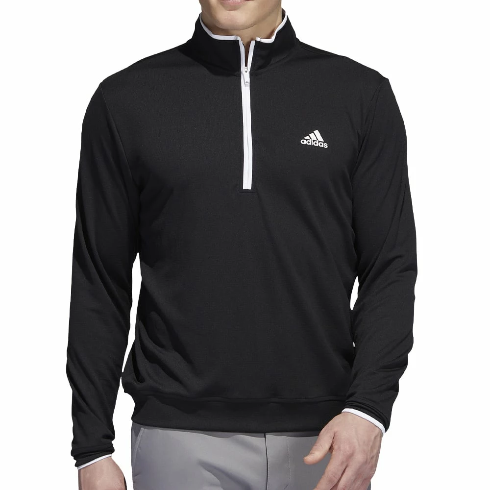 Adidas Lightweight 1/4 Zip Pullover - Black 4 Adidas Lightweight 1/4 Zip Pullover - Black - Image 2
