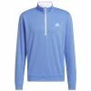 Adidas Lightweight 1/4 Zip Pullover - Blue Fusion 1 Adidas Lightweight 1/4 Zip Pullover - Blue Fusion -Second Hand Clubs Sales adidas lightweight 14 zip pullover blue fusion 1