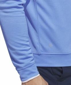 Adidas Lightweight 1/4 Zip Pullover - Blue Fusion -Second Hand Clubs Sales adidas lightweight 14 zip pullover blue fusion 4