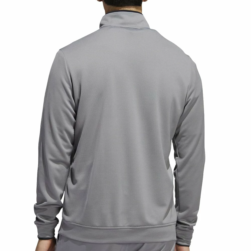 Adidas Lightweight 1/4 Zip Pullover - Grey Three/Black 5 Adidas Lightweight 1/4 Zip Pullover - Grey Three/Black - Image 3