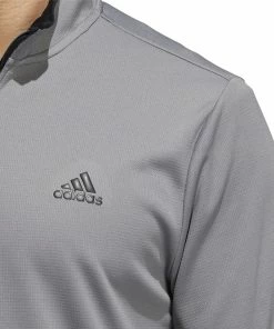 Adidas Lightweight 1/4 Zip Pullover - Grey Three/Black 10 Adidas Lightweight 1/4 Zip Pullover - Grey Three/Black -Second Hand Clubs Sales adidas lightweight 14 zip pullover grey threeblack 4