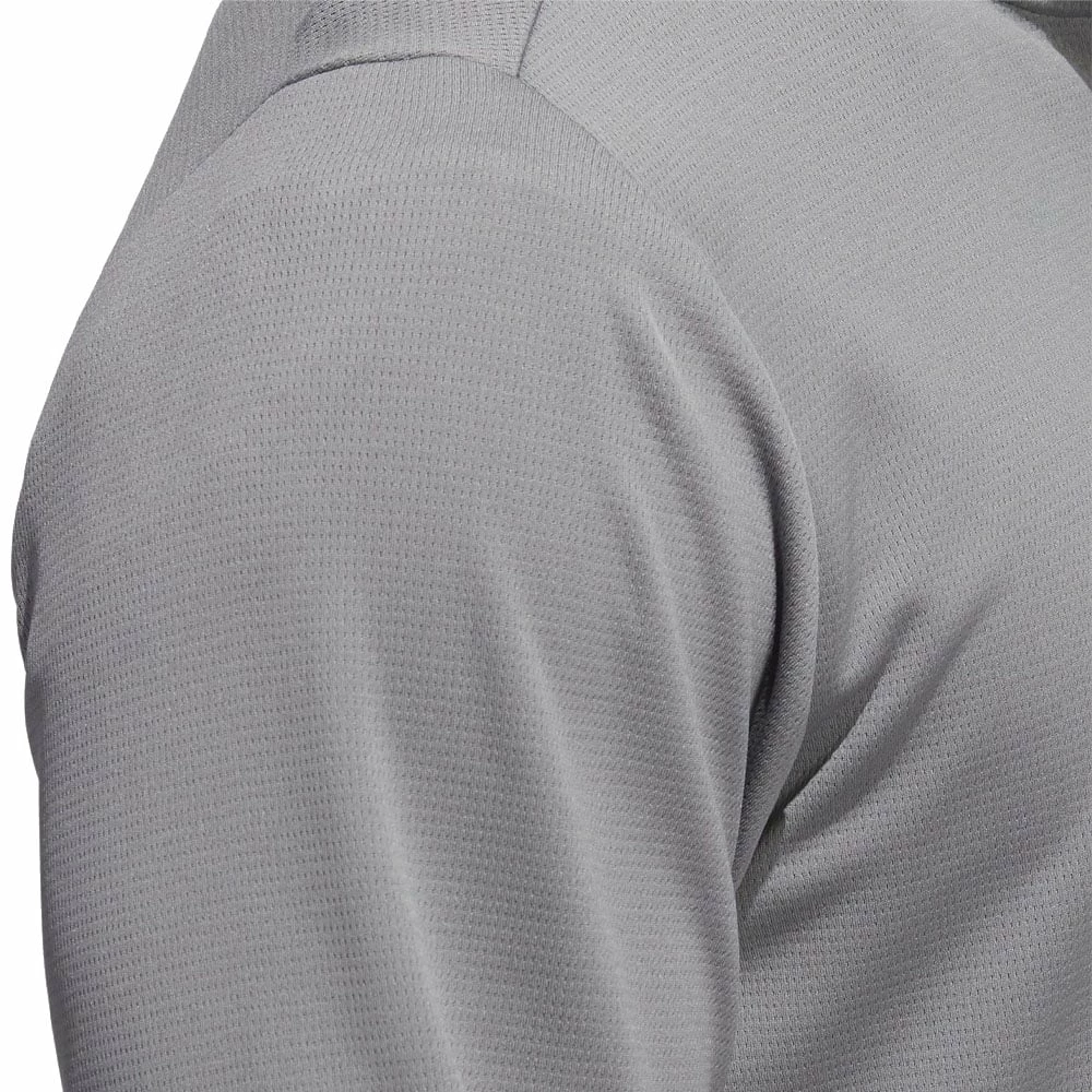 Adidas Lightweight 1/4 Zip Pullover - Grey Three/Black 7 Adidas Lightweight 1/4 Zip Pullover - Grey Three/Black - Image 5