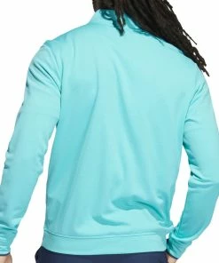 Adidas Lightweight 1/4 Zip Pullover - Semi Mint Rush/Crew Navy 9 Adidas Lightweight 1/4 Zip Pullover - Semi Mint Rush/Crew Navy -Second Hand Clubs Sales adidas lightweight 14 zip pullover semimintrushcrewnavy 3