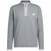 Adidas Microdot 1/4 Zip Pullover - White/Grey Three -Second Hand Clubs Sales adidas mircodot 14 zip pullover whitegreythree 1