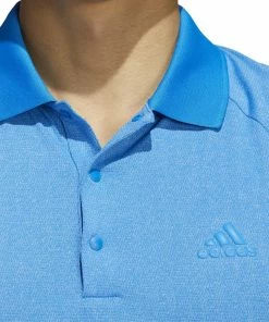 Adidas Moss Stitch Jacquard Polo Shirt - Blue Rush/White -Second Hand Clubs Sales adidas moss stitch jacquard polo shirt blue rushwhite 4