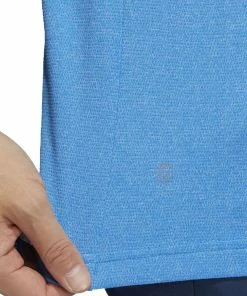 Adidas Moss Stitch Jacquard Polo Shirt - Blue Rush/White -Second Hand Clubs Sales adidas moss stitch jacquard polo shirt blue rushwhite 5