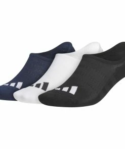 Adidas No Show Socks (3 Pack) - Navy/White/Black