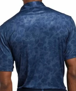 Adidas Prisma Print Polo Shirt - Crew Navy/Night Indigo -Second Hand Clubs Sales adidas prisma print polo crew navy night indigo 3