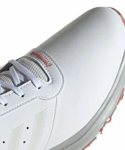 Adidas S2G Spikeless Leather Shoes - White/Grey/Crew Red -Second Hand Clubs Sales adidas s2g spikeless leather shoes whitegreycrew red 2