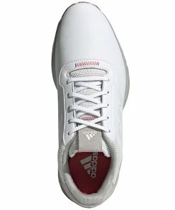 Adidas S2G Spikeless Leather Shoes - White/Grey/Crew Red -Second Hand Clubs Sales adidas s2g spikeless leather shoes whitegreycrew red 3