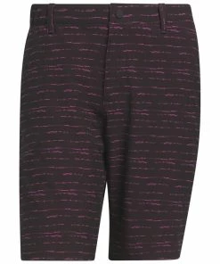 Adidas Textured Shorts - Black/Lucid Fuchsia