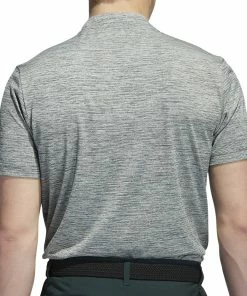 Adidas Texture Stripe Polo Shirt - Shadow Green/Linen Green -Second Hand Clubs Sales adidas texture stripe polo shirt shadow greenlinen grey 3