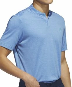 Adidas Textured Stripe Polo Shirt - Blue Fusion/Preloved Blue -Second Hand Clubs Sales adidas textured stripe polo shirt blue fusionpreloved blue 5