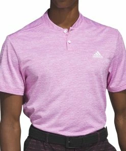 Adidas Textured Stripe Polo Shirt - Lucid Fuchsia/White -Second Hand Clubs Sales adidas textured stripe polo shirt lucidfushciawhite 3