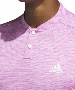 Adidas Textured Stripe Polo Shirt - Lucid Fuchsia/White -Second Hand Clubs Sales adidas textured stripe polo shirt lucidfushciawhite 4