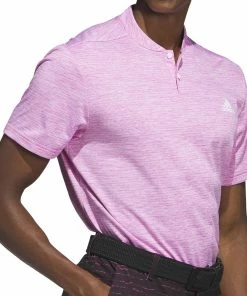Adidas Textured Stripe Polo Shirt - Lucid Fuchsia/White -Second Hand Clubs Sales adidas textured stripe polo shirt lucidfushciawhite 5